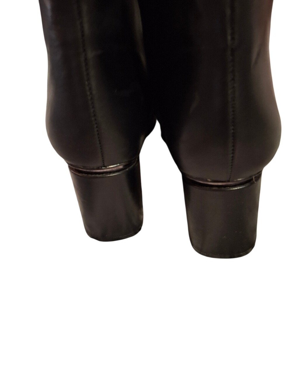 Antonio Melani Black leather heeled boots Sz 6 - Picture 10 of 14